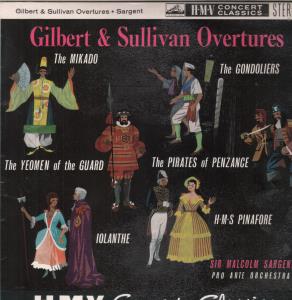 Sir Malcolm Sargent - Gilbert And Sullivan Overtures - Lp