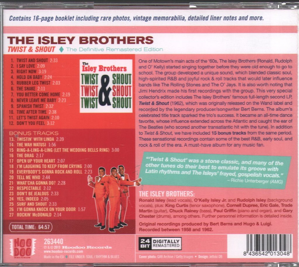 Isley Brothers - Twist & Shout, The Definitive Remastered Edition - Cd