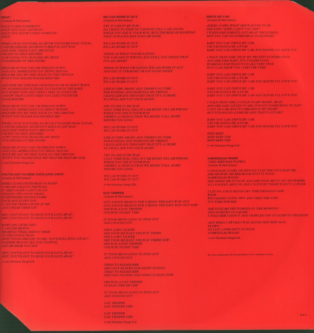 Beatles - 1962-1966 - Double Lp