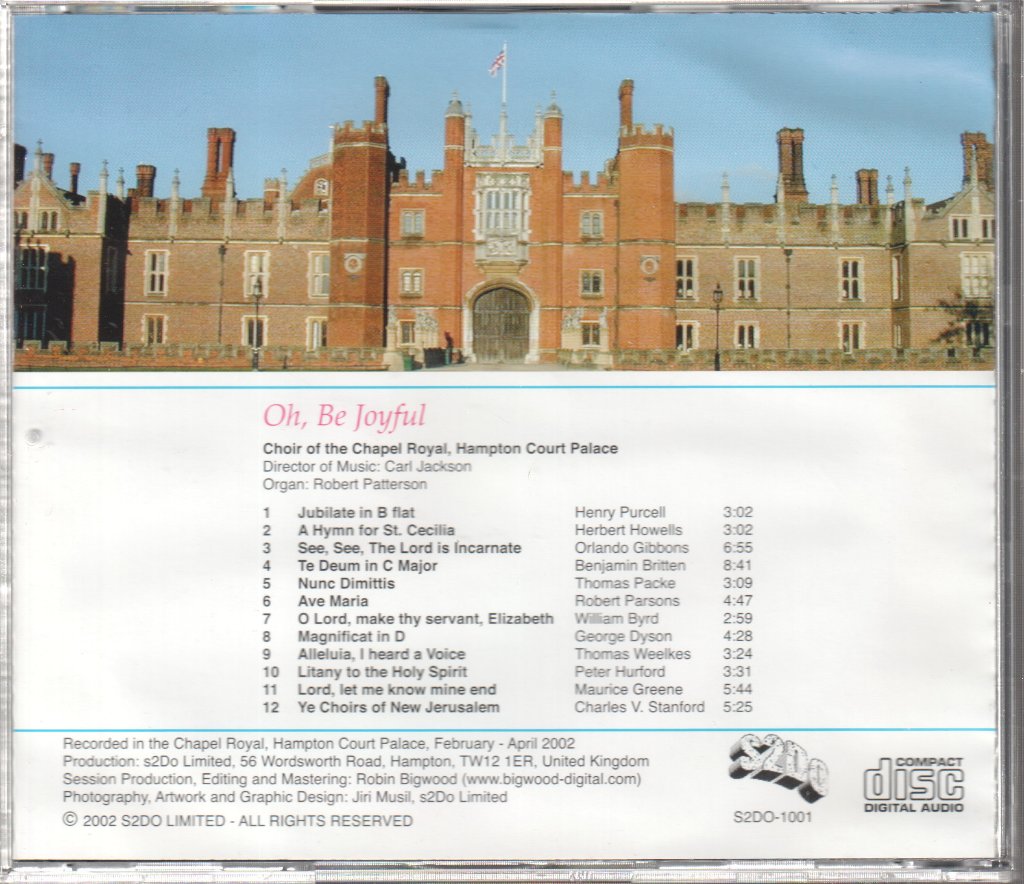 Choir Of Her Majesty's Chapel Royal - Oh, Be Joyful - Cd