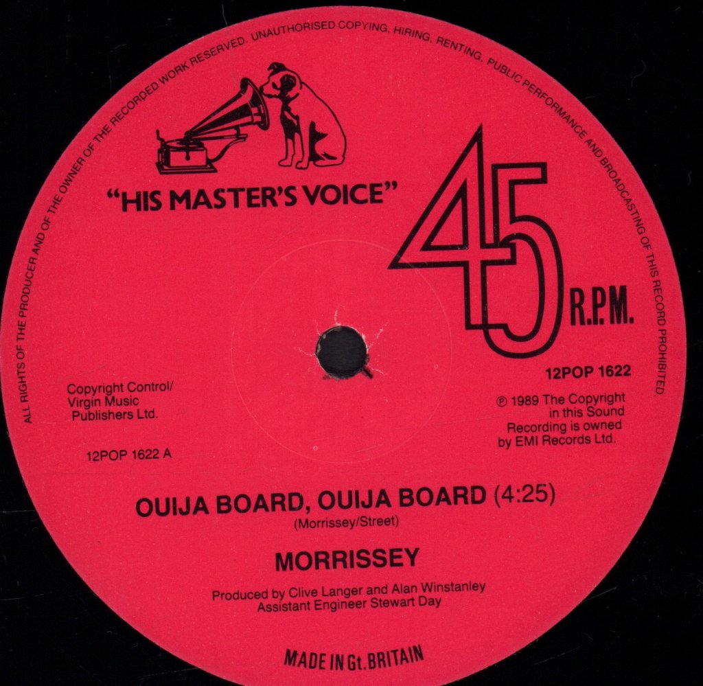 Morrissey - Ouija Board - 12 Inch