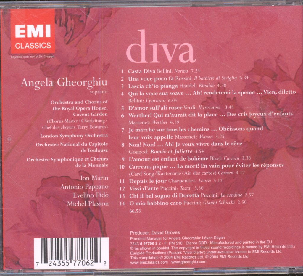 Angela Gheorghiu - Diva - Cd