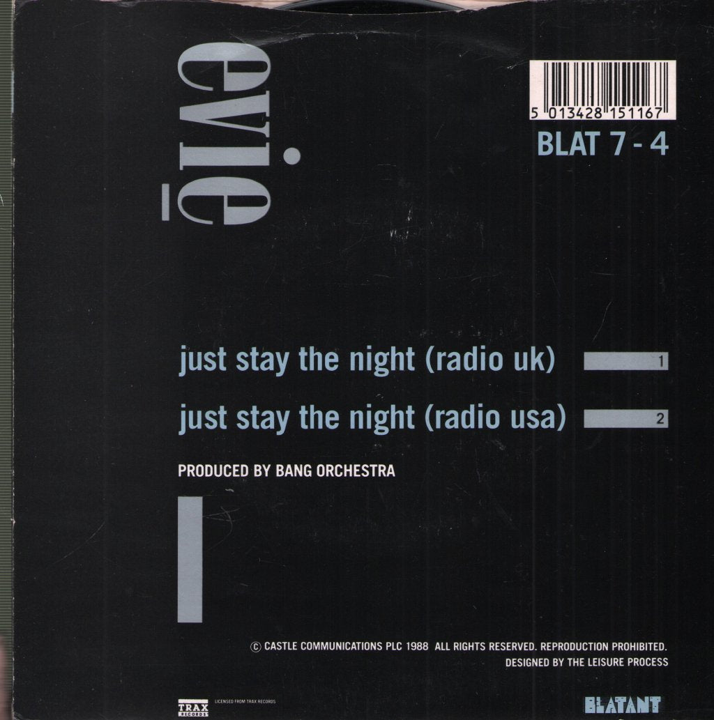 Evie - Just Stay The Night - 7 Inch