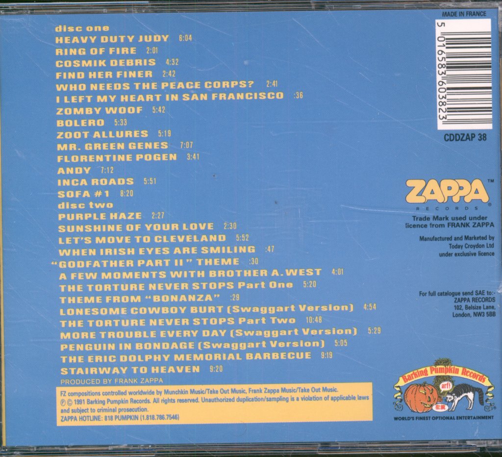 Frank Zappa - Best Band You Never Heard In Your Life - Cd Set