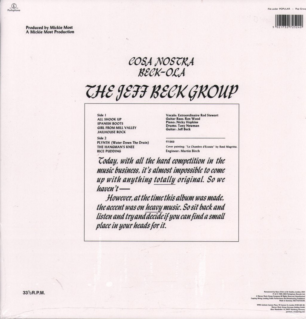 Jeff Beck - Beck-Ola - Lp