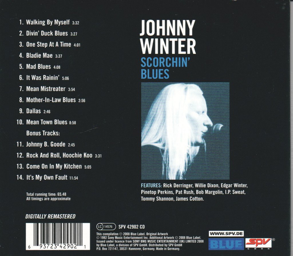 Johnny Winter - Scorchin' Blues - Cd