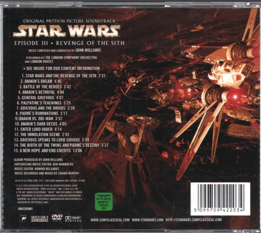 John Williams - Star Wars Episode III · Revenge Of The Sith (Original Motion Picture Soundtrack) - Cd