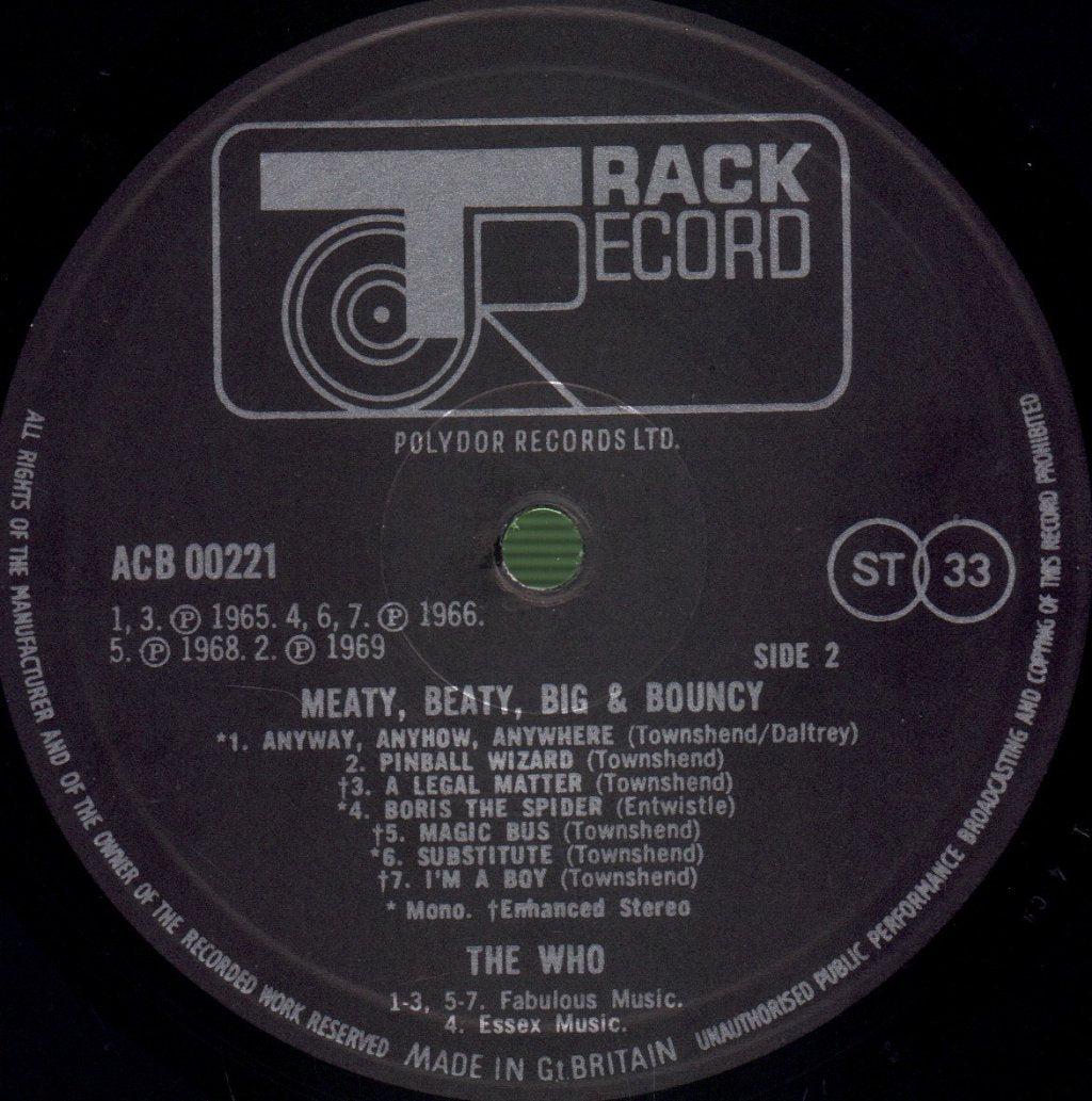 Who - Meaty Beaty Big and Bouncy - Lp