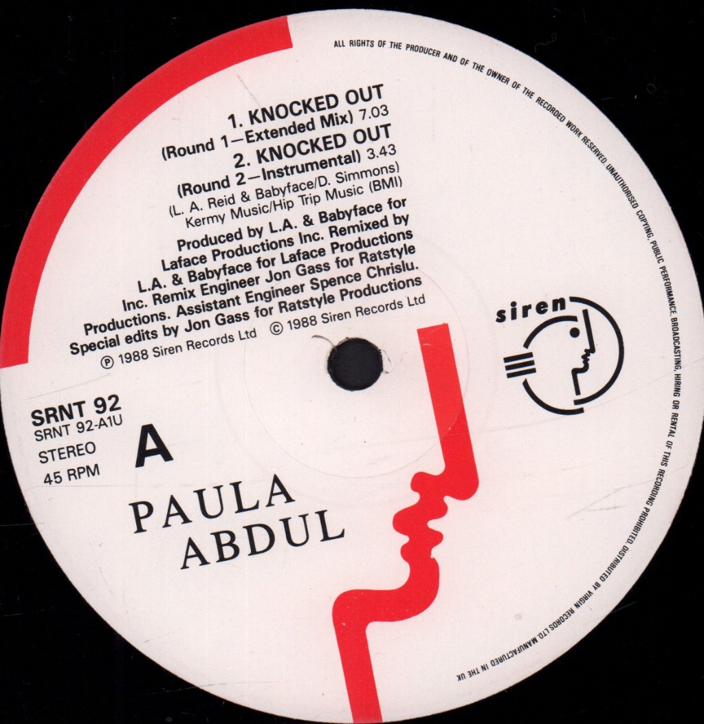 Paula Abdul - Knocked Out - 12 Inch