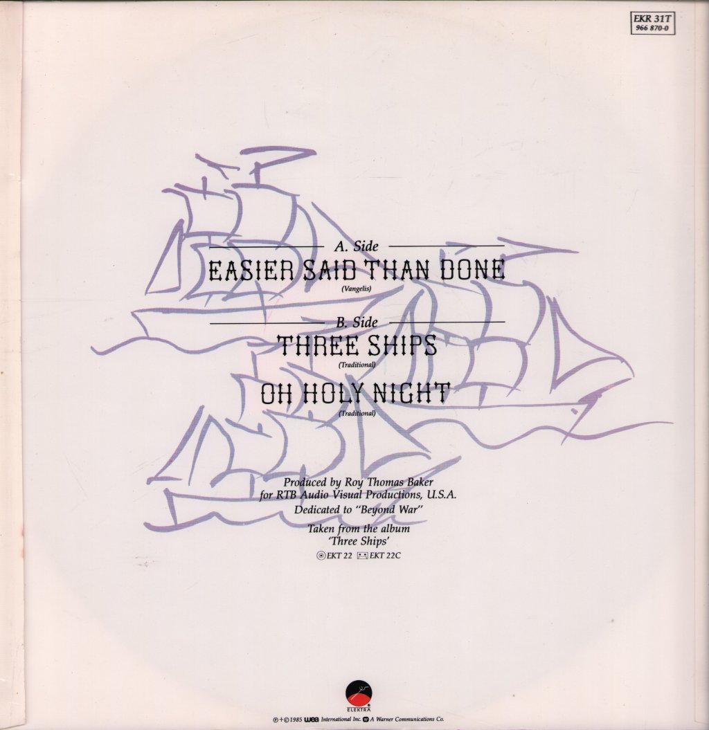 Jon Anderson - Easier Said Than Done - 12 Inch