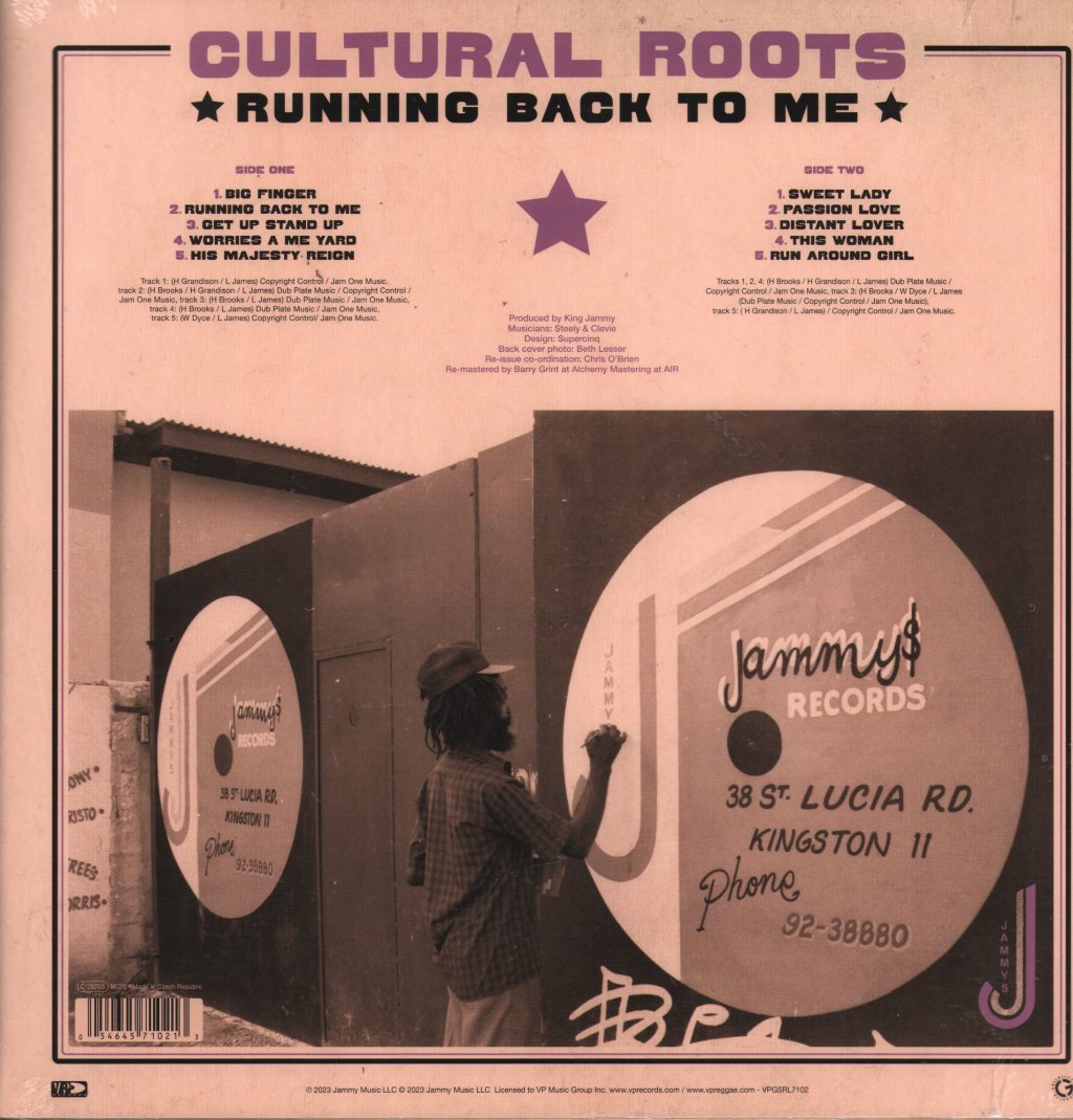 Cultural Roots - Running Back To Me - Lp