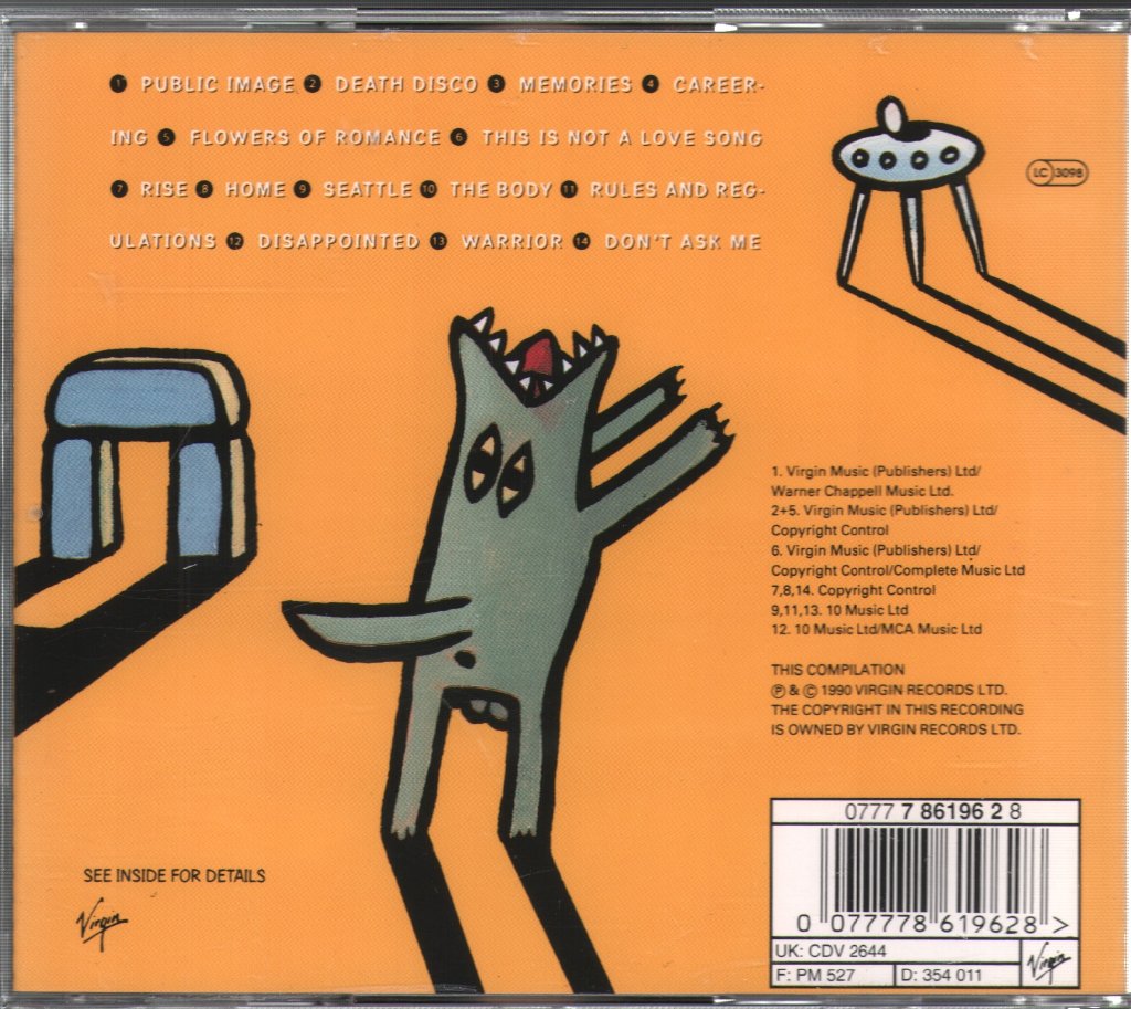 Public Image Limited - Greatest Hits, So Far - Cd