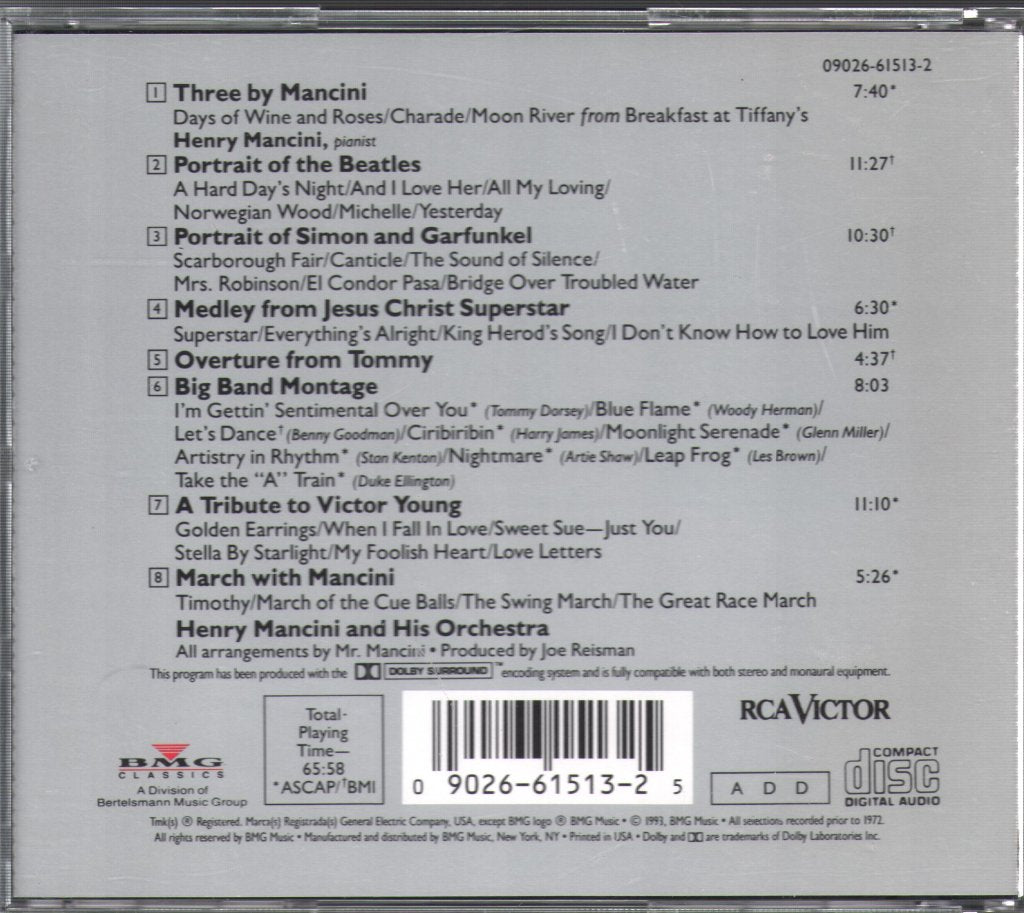 Henry Mancini And His Orchestra - Moon River - Cd