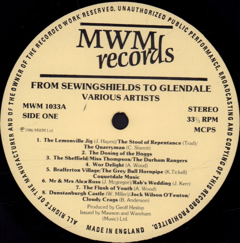 Various Artists - From Sewingshields To Glendale - Lp