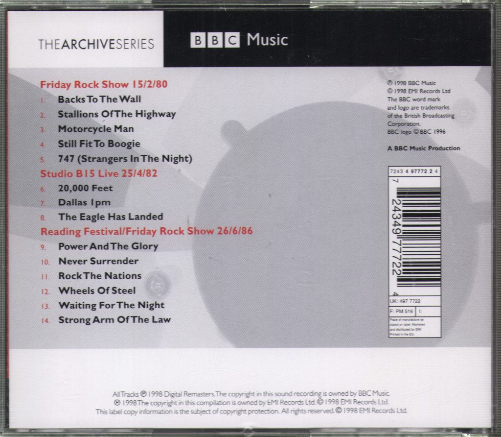 Saxon - BBC Sessions / Live At Reading Festival '86 - Cd