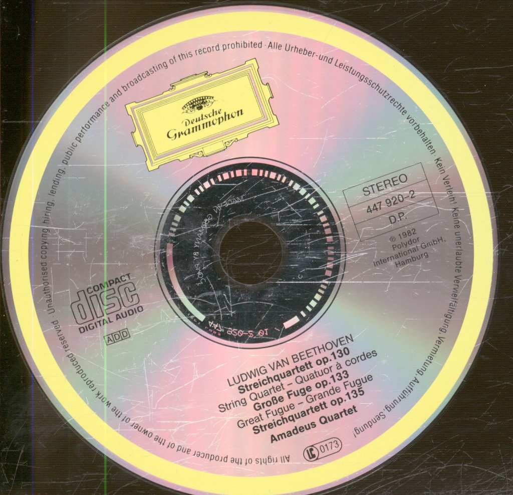 Amadeus-Quartett - Beethoven - Streichquartette Op. 130 - Grosse Fuge Op. 133 - Op. 135 - Cd