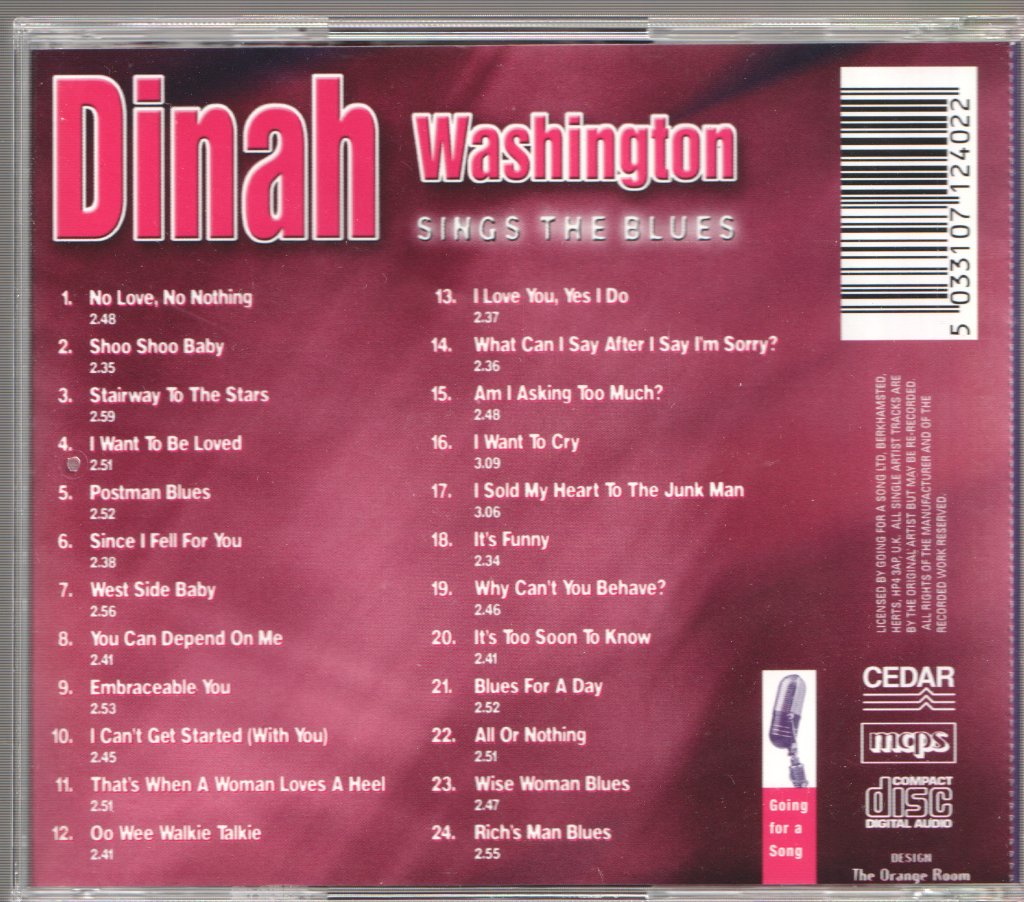 Dinah Washington - Sings The Blues - Cd