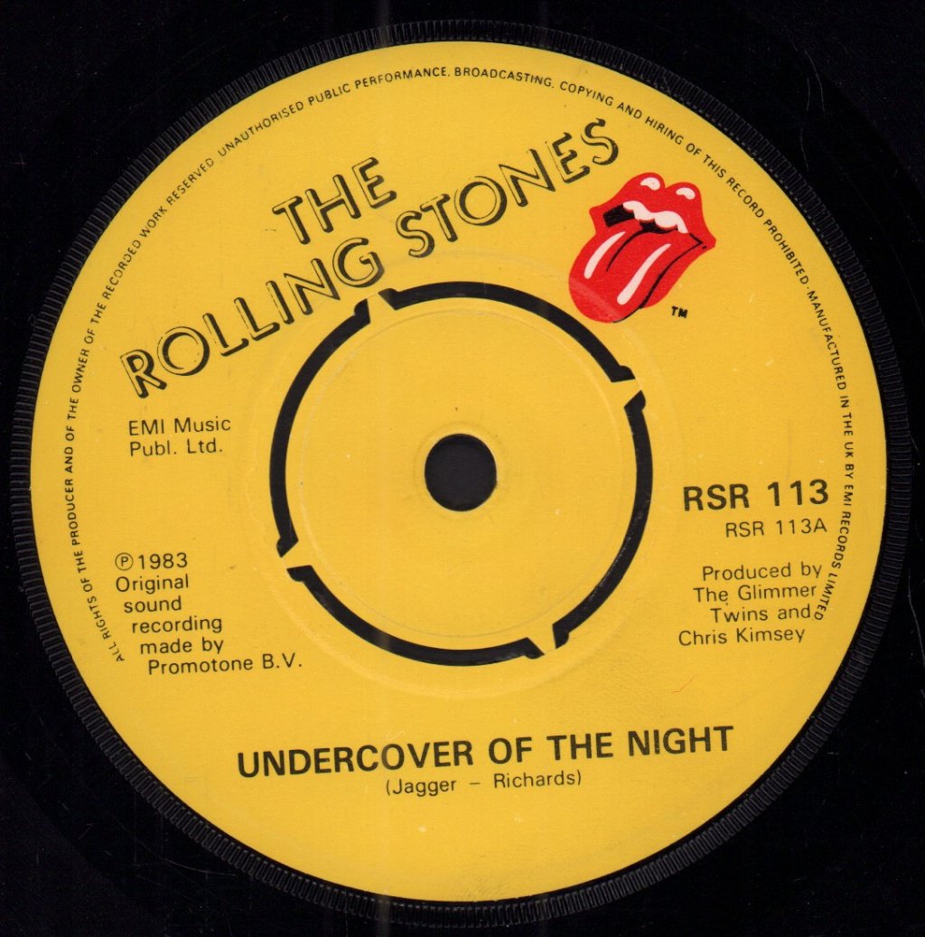 Rolling Stones - Undercover Of The Night - 7 Inch