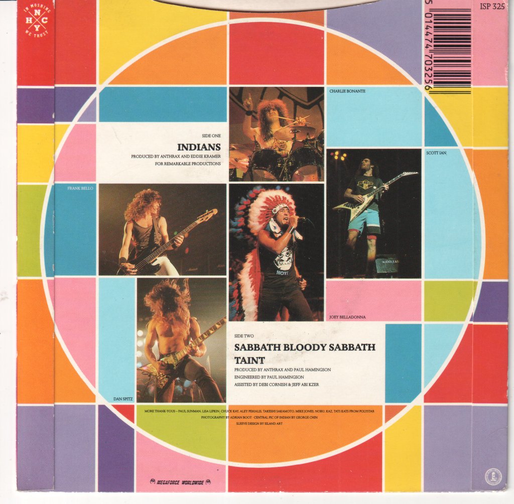 Anthrax - Indians - 7 Inch