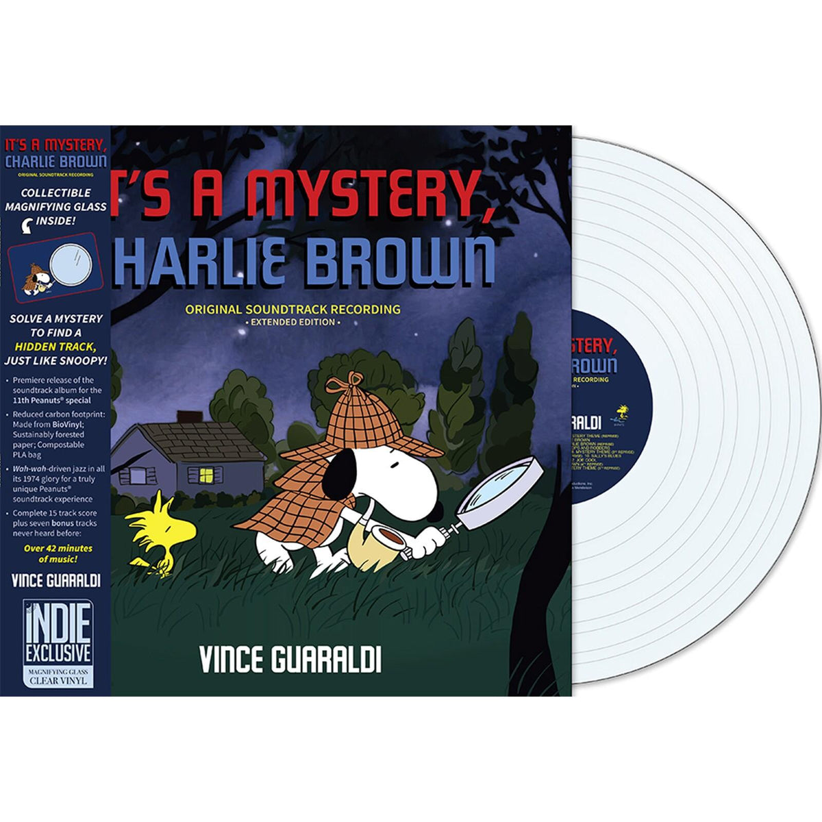 Vince Guaraldi - It's A Mystery, Charlie Brown (Magnifying Glass Clear Vinyl) - Lp