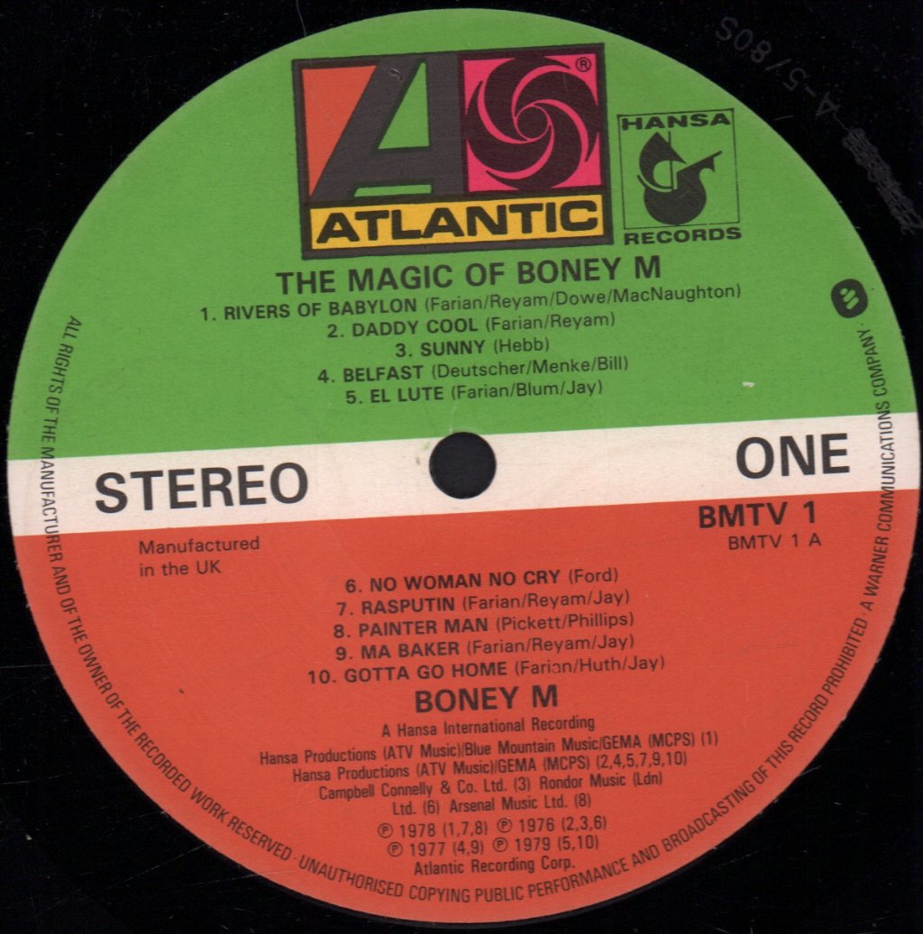 Boney M - Magic Of - Lp