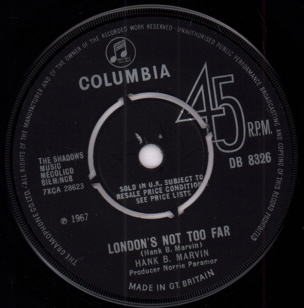 Hank Marvin - London's Not Too Far - 7 Inch
