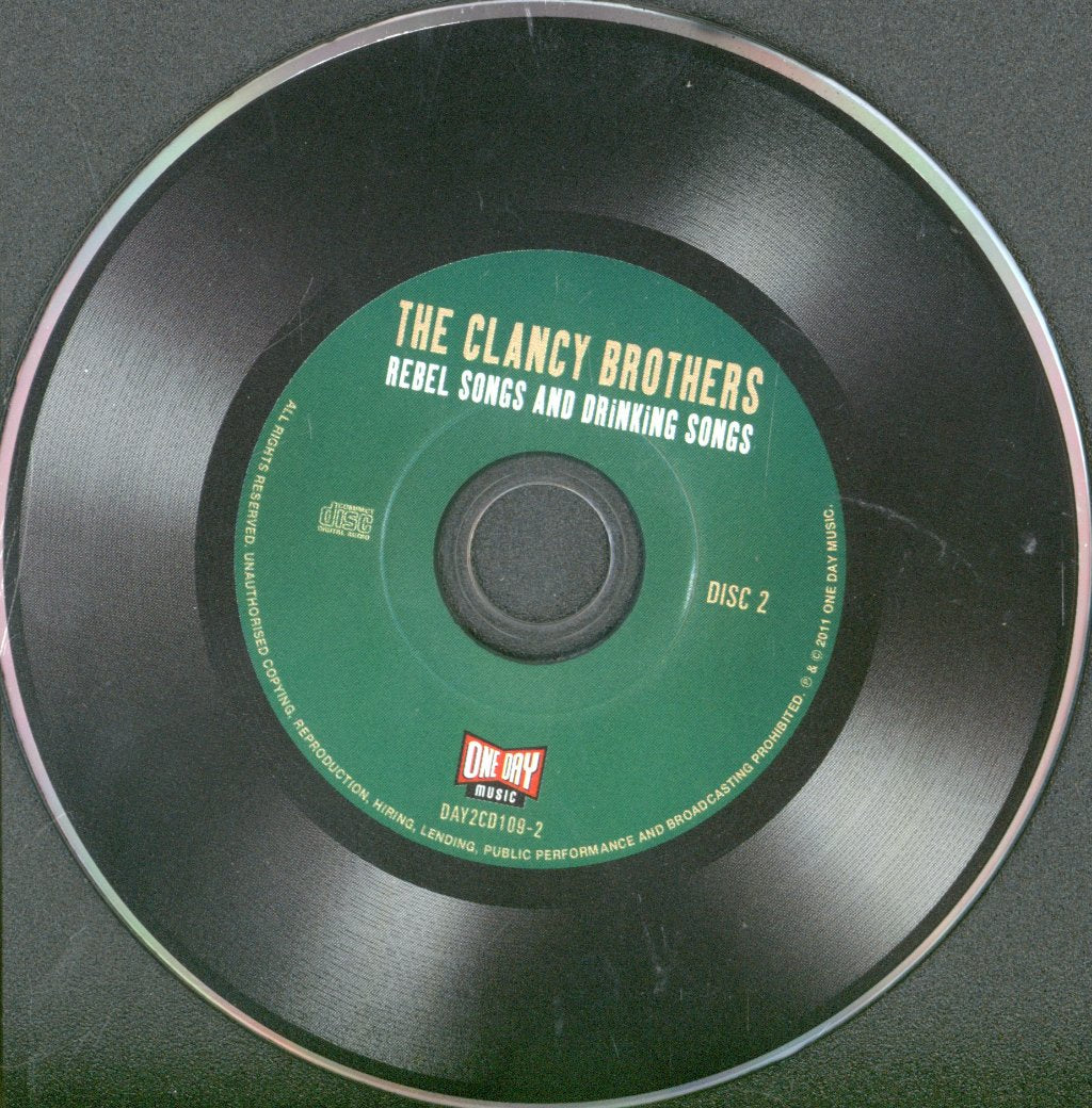 Clancy Brothers And Tommy Makem - Rebel Songs And Drinking Songs - Double Cd