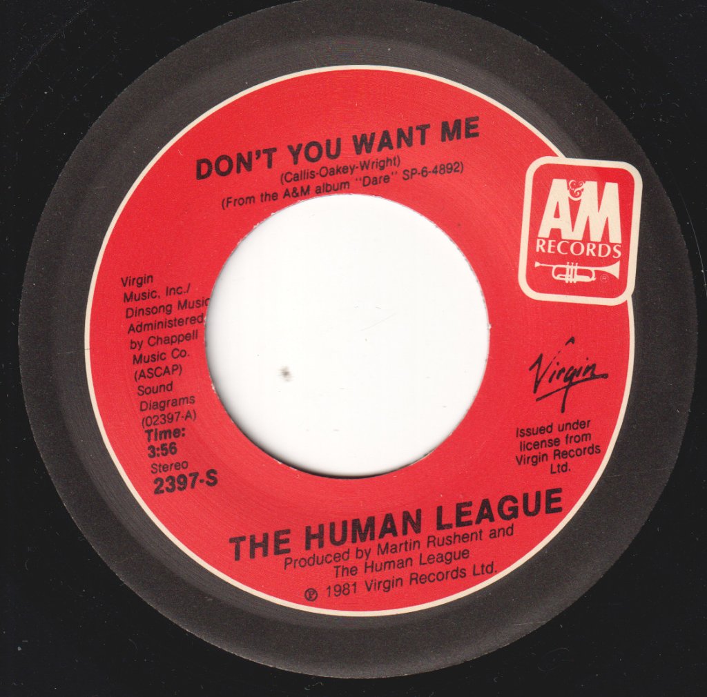 Human League - Don't You Want Me - 7 Inch
