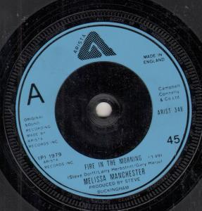 Melissa Manchester - Fire In The Morning - 7 Inch