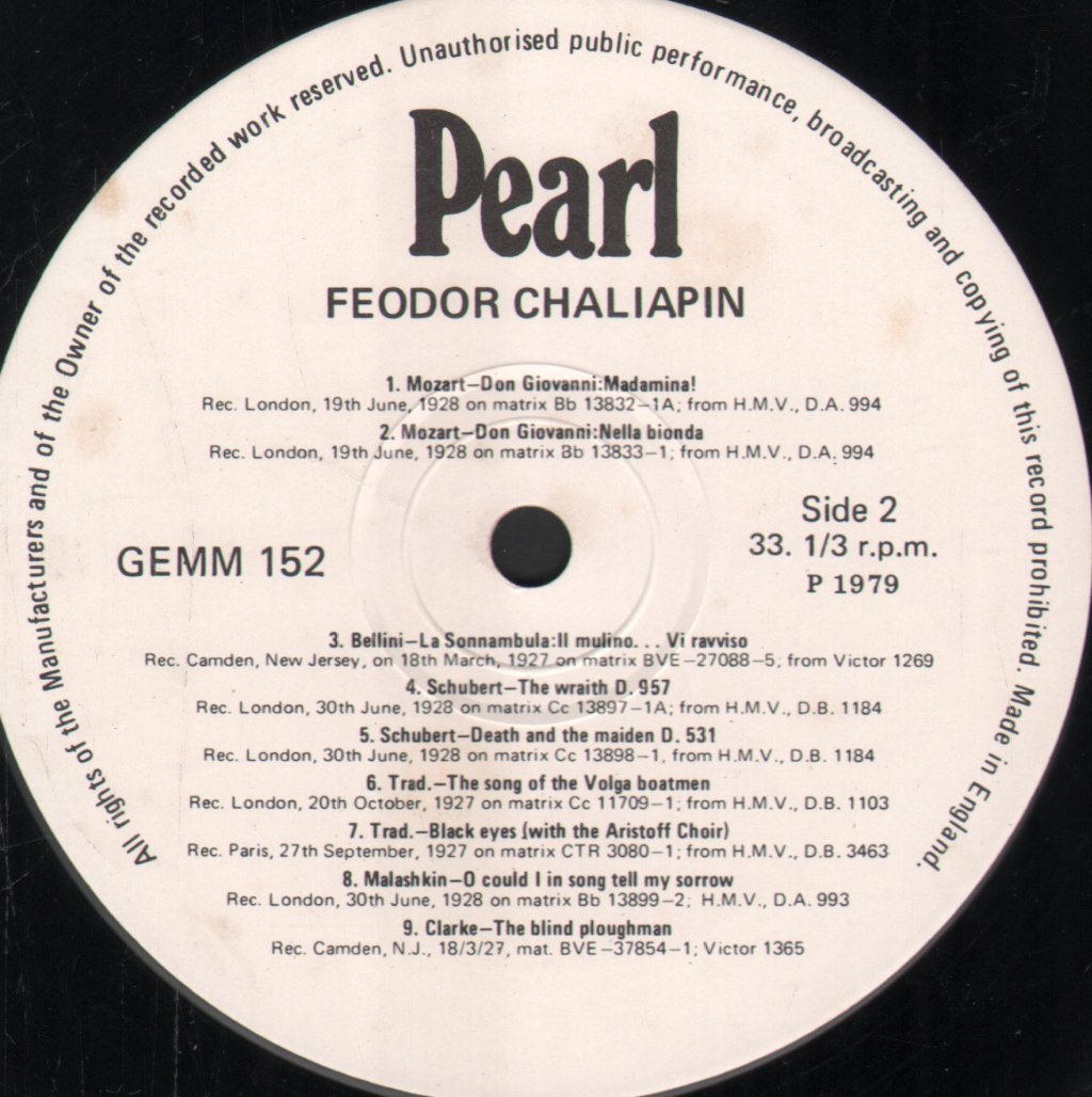 Feodor Chaliapin - Feodor Chaliapin - Lp
