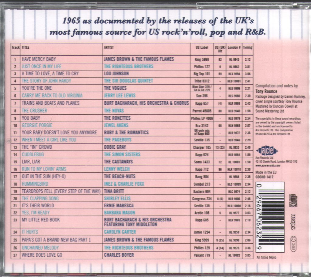 Various Artists - London American Label Year By Year: 1965 - Cd