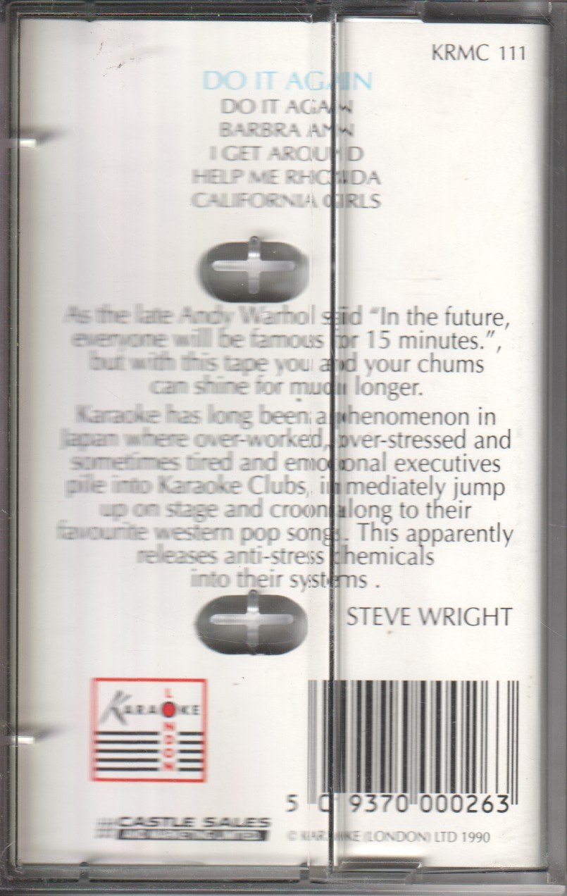 Steve Wright's Karaoke - Do It Again - Cassette