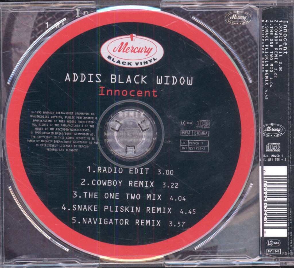 Addis Black Widow - Innocent - Cd
