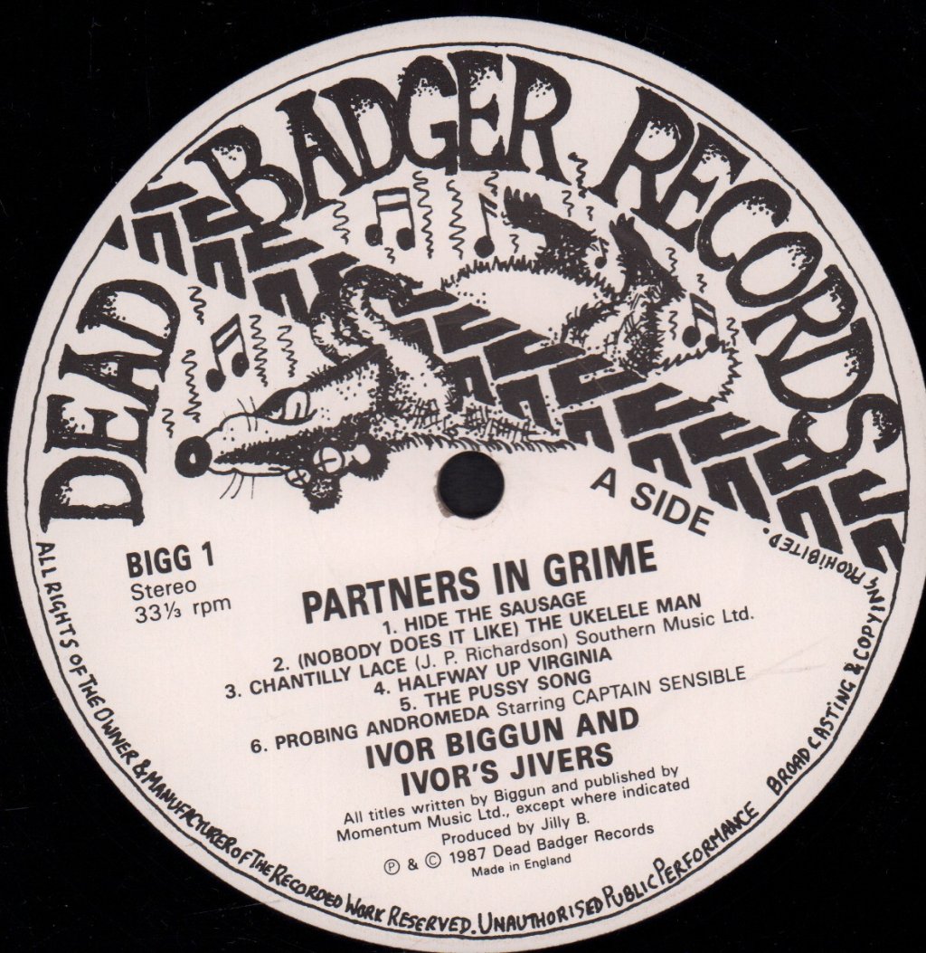 Ivor Biggun And Ivor's Jivers - Partners In Grime - Lp