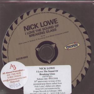 Nick Lowe - I Love The Sound Of Breaking Glass - Cdr