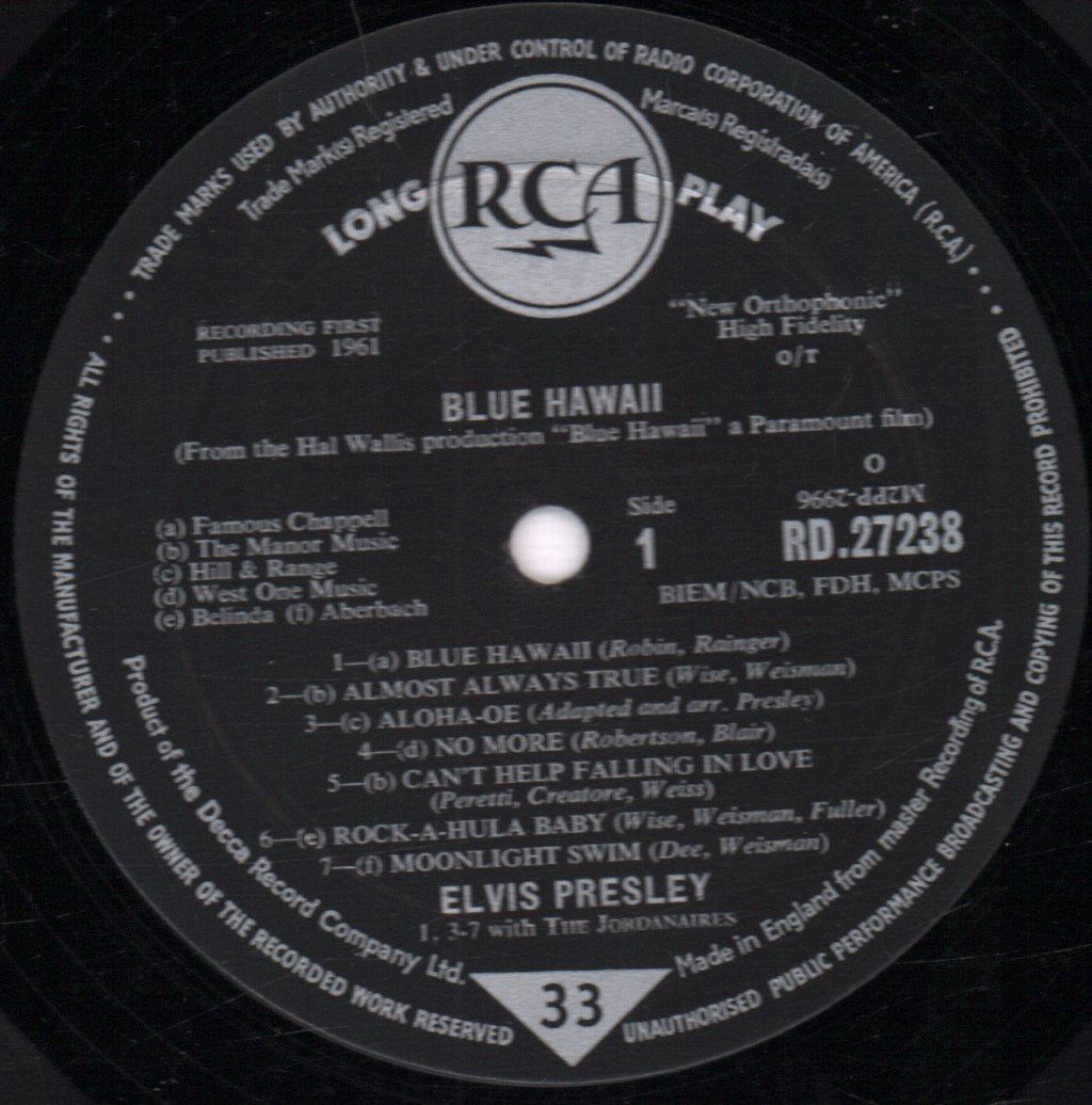 Elvis Presley - Blue Hawaii - Lp