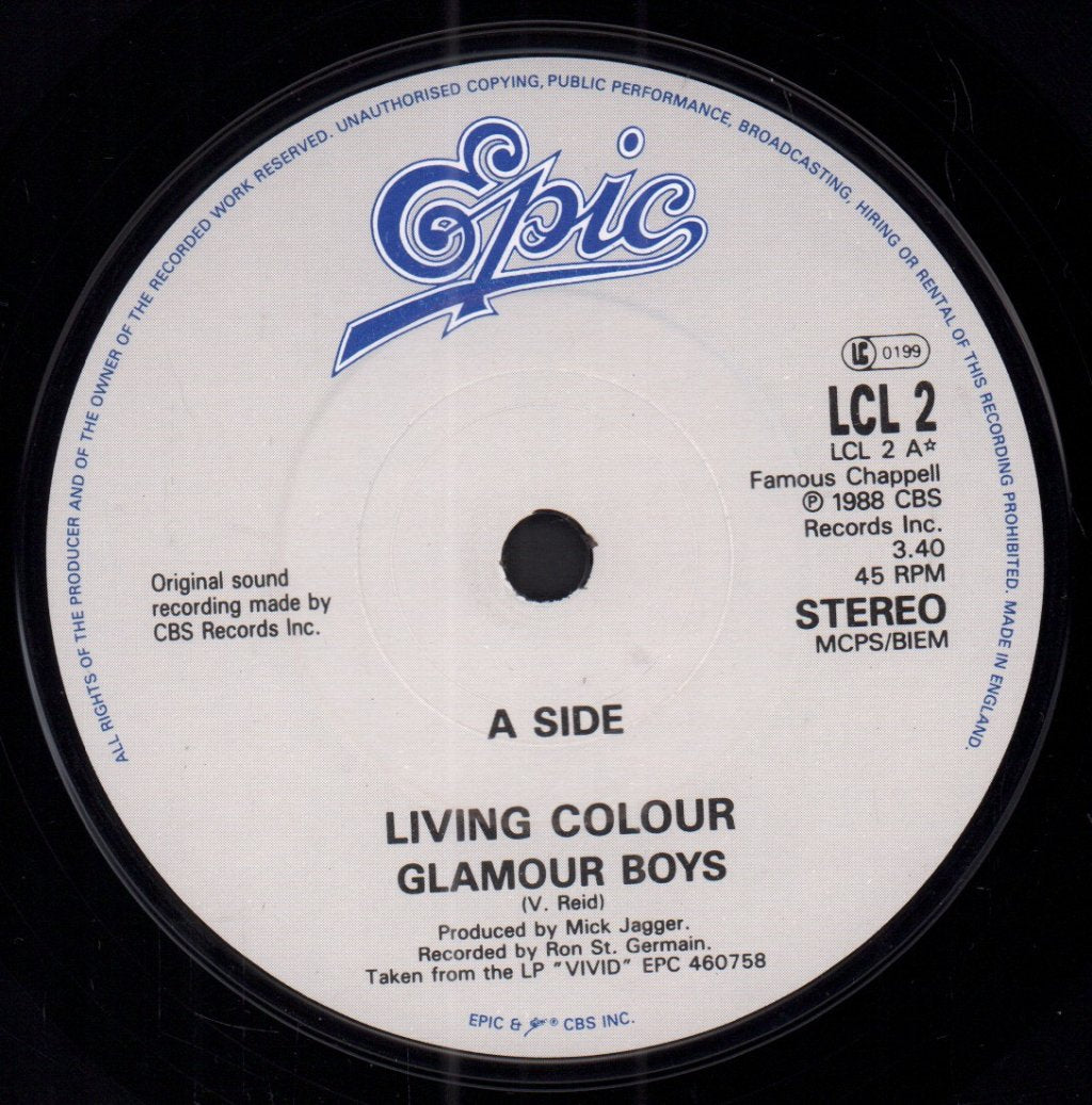 Living Colour - Glamour Boys - 7 Inch