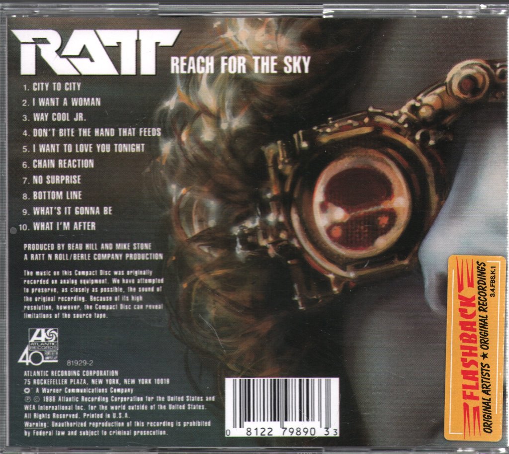 Ratt - Reach For The Sky - Cd
