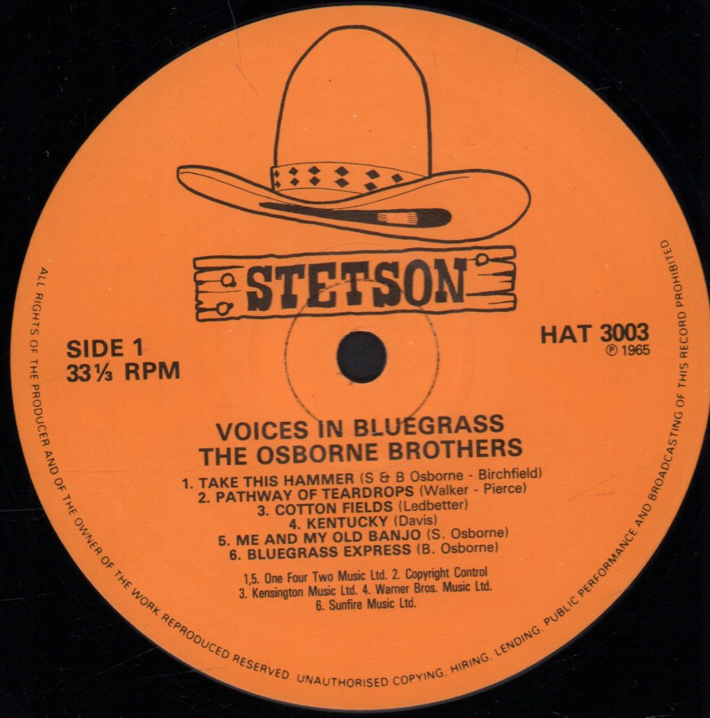 Osborne Brothers - Voices In Bluegrass - Lp