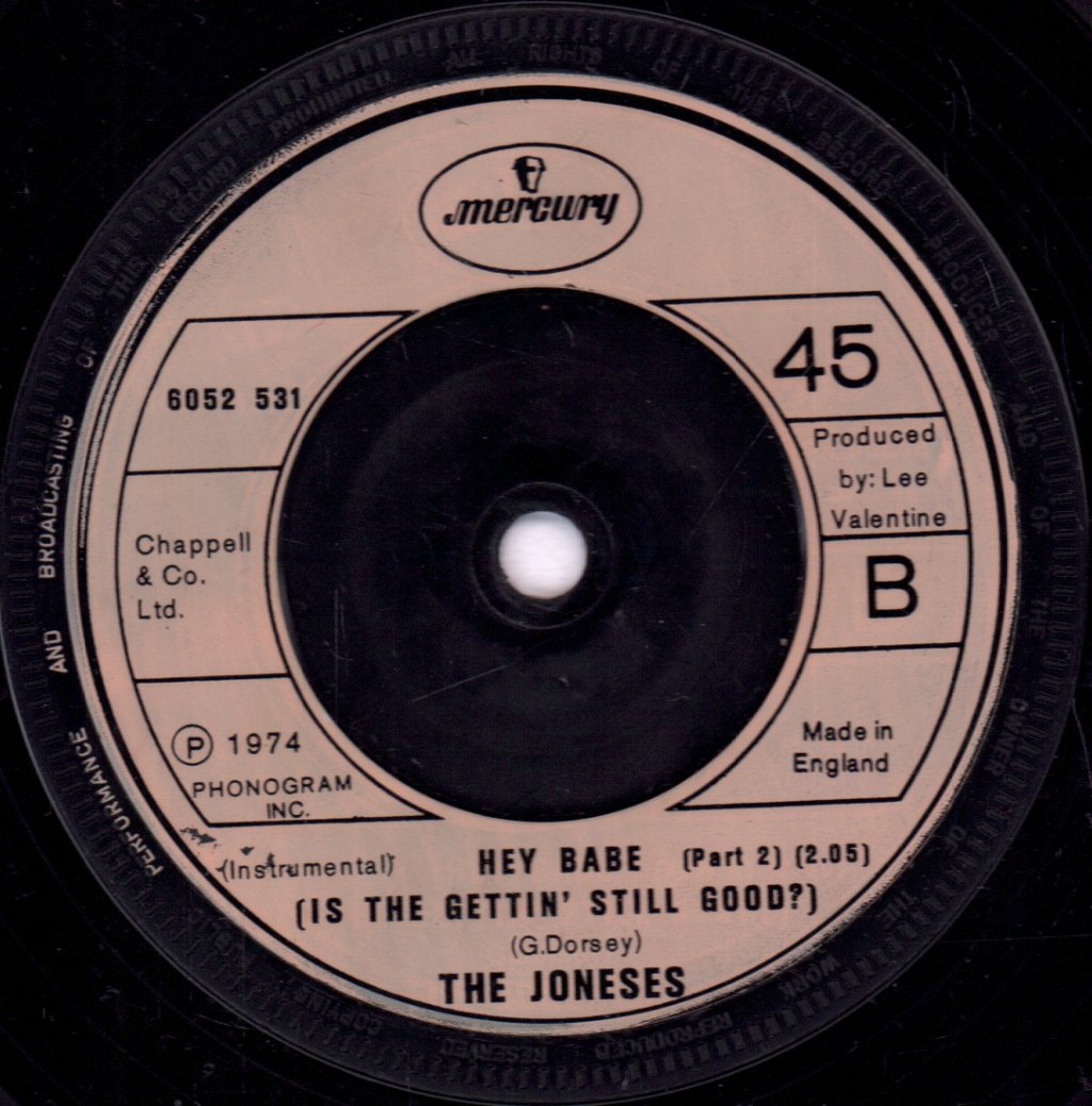 Joneses - Hey Babe - 7 Inch