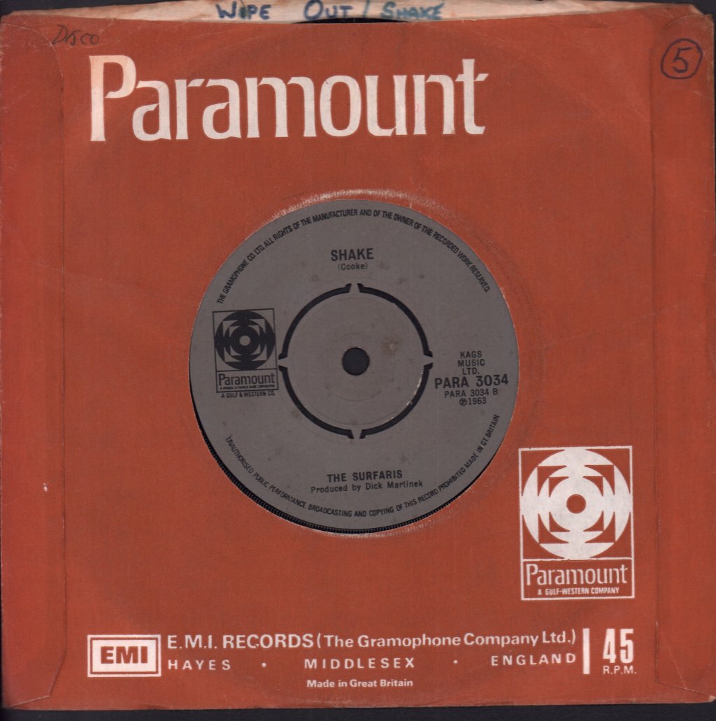 Surfaris - Wipe Out - 7 Inch