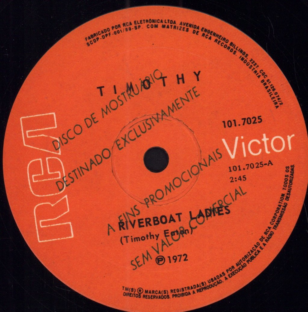Timothy (Tim Eaton) - Riverboat Ladies - 7 Inch