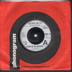 Gallagher And Lyle - Living On The Breadline - 7 Inch