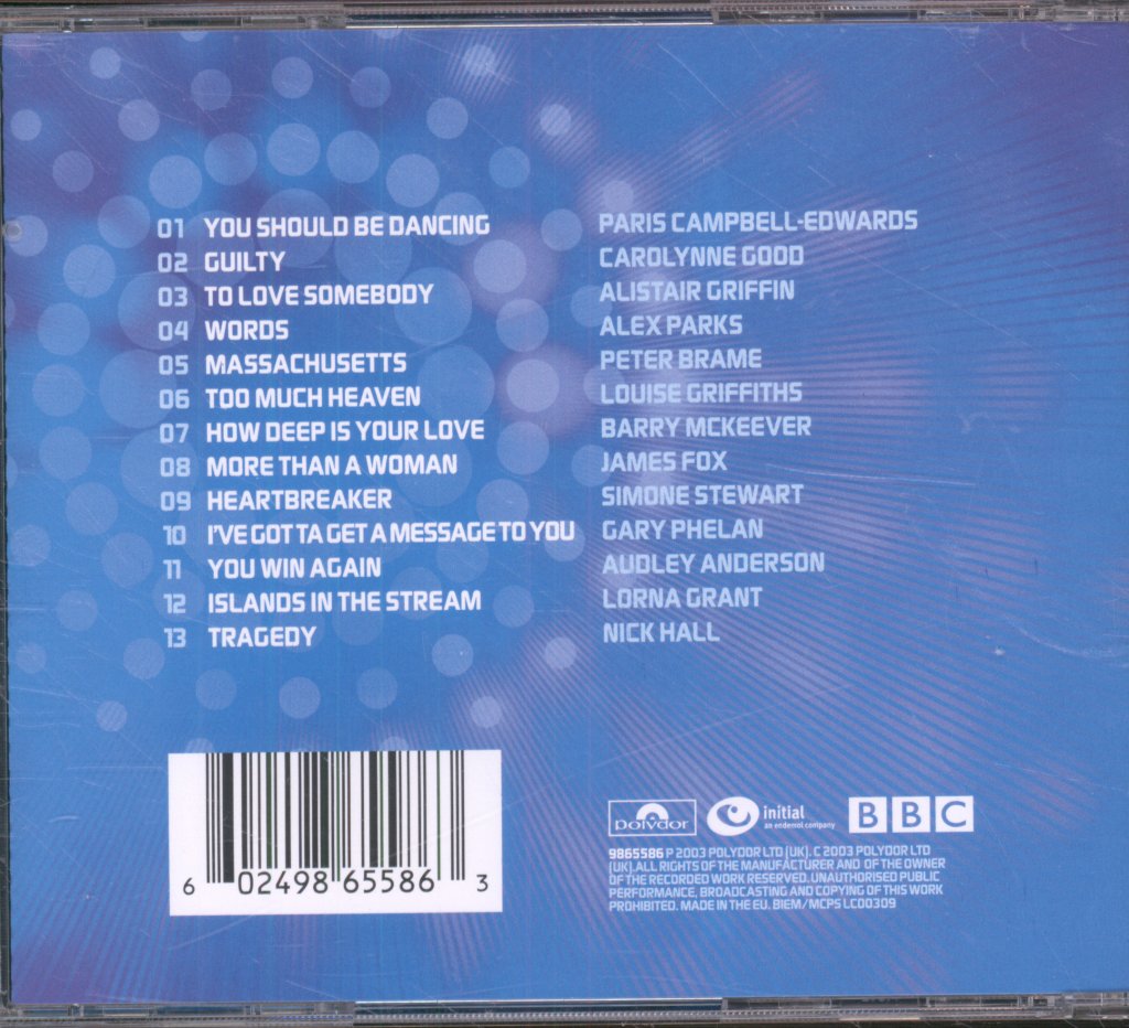 Various Artists - Fame Academy - Bee Gees Special - Cd