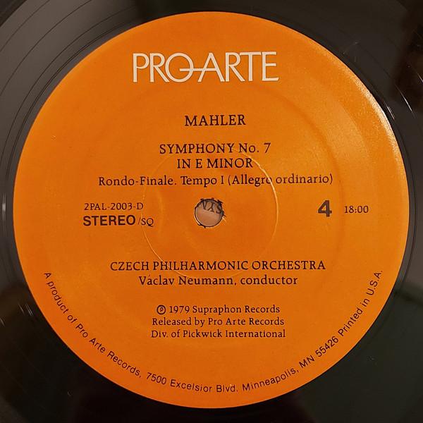 Czech Philharmonic Orchestra - mahler Symphony No. 7 In E Minor - Double Lp