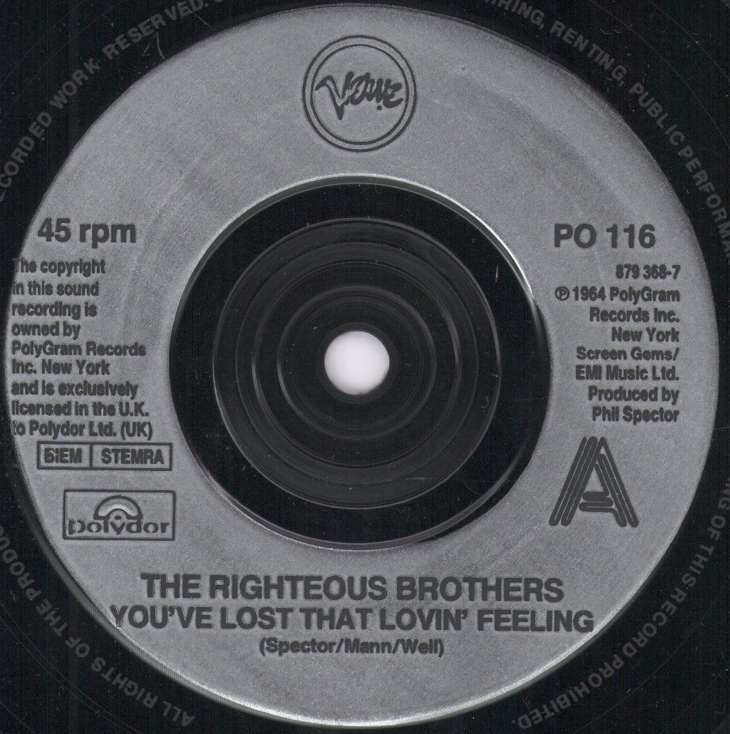 Righteous Brothers - You've Lost That Lovin' Feeling - 7 Inch