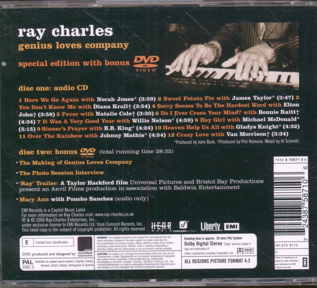 Ray Charles - Genius Loves Company - Cd