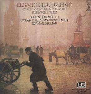 Robert Cohen / Norman Del Mar / London Philharmonic - Elgar - Cello Concerto / Concert Overture - Lp