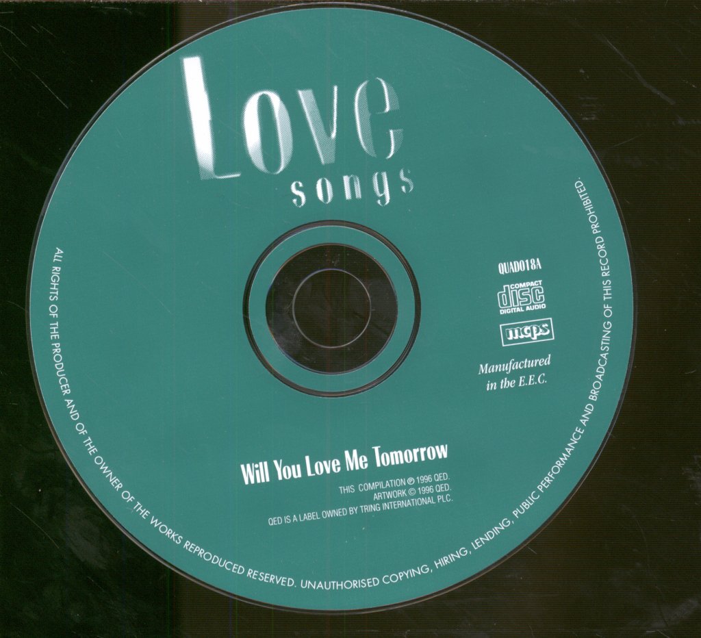 Various Artists - Love Songs: Will You Love Me Tomorrow - Cd