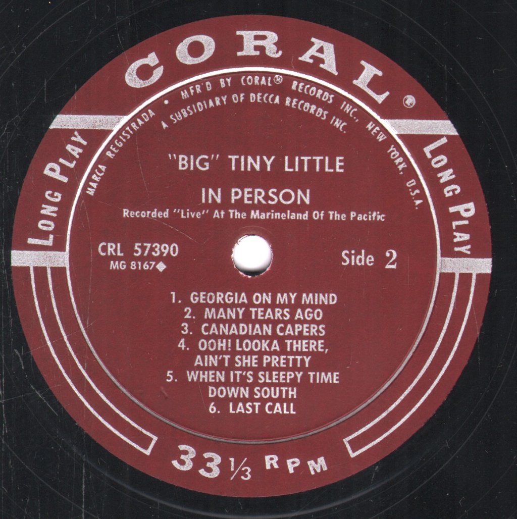 Big Tiny Little - In Person - Lp